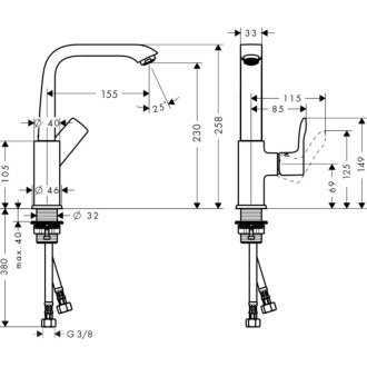 Umyvadlová baterie Hansgrohe Metris s clic-clacem chrom 31187000
