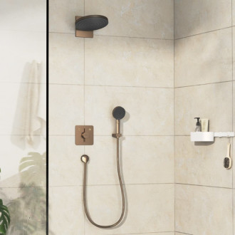 Vanová baterie Hansgrohe DuoTurn Q bez podomítkového tělesa kartáčovaný bronz 75414140