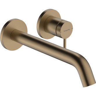 Umývadlová batéria Hansgrohe Tecturis S bez podomietkového telesa kartáčovaný bronz 73351140