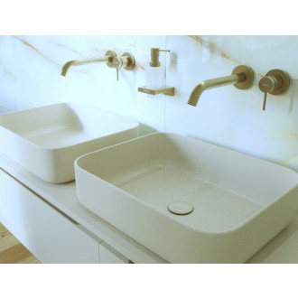 Umyvadlová baterie Hansgrohe Tecturis S bez podomítkového tělesa kartáčovaný bronz 73351140