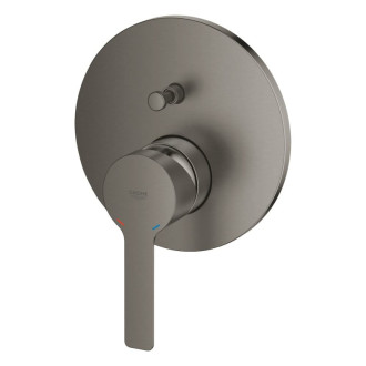 Vaňová batéria Grohe Lineare bez podomietkového telesa kartáčovaný Hard Graphite 24064AL1
