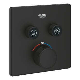 Vaňová batéria Grohe Grohtherm Smartcontrol bez podomietkového telesa phantom black 102166KF00