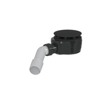 Vaničkový sifón MULTI 90 x 40/50mm nízky čierny ESLIM90KOBL
