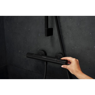 Sprchová baterie Hansgrohe Ecostat Element bez sprchového setu 150 mm černá matná 13346670