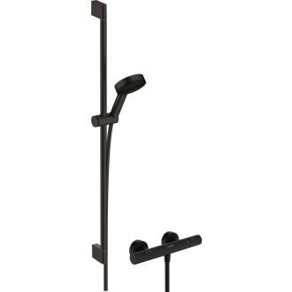 Sprchová batéria Hansgrohe Pulsify Select S so sprchovacím setom 150 mm čierna matná 24261670