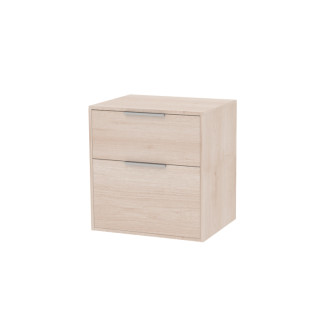 Kúpeľňová skrinka bez umývadla Roca Optica 58,5x56,5x45,5 cm svetlý dub OPTDESK602ZJ