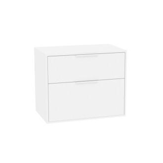 Kúpeľňová skrinka bez umývadla Roca Optica 78,5x56,5x45,5 cm biela matná mat OPTDESK802ZBM