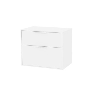 Kúpeľňová skrinka bez umývadla Roca Optica 78,5x56,5x45,5 cm biela matná mat OPTDESK802ZBM