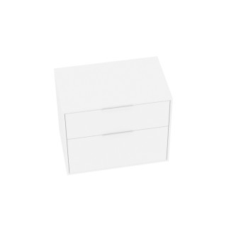 Kúpeľňová skrinka bez umývadla Roca Optica 78,5x56,5x45,5 cm biela matná mat OPTDESK802ZBM