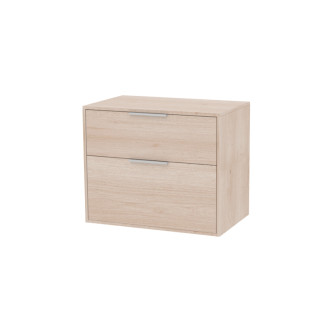 Kúpeľňová skrinka bez umývadla Roca Optica 78,5x56,5x45,5 cm svetlý dub OPTDESK802ZJ