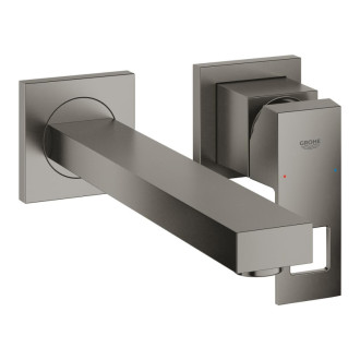 Umývadlová batéria Grohe Eurocube bez podomietkového telesa kartáčovaný Hard Graphite 23447AL0