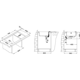 Dřez Alveus Rock 130 béžová 1090946