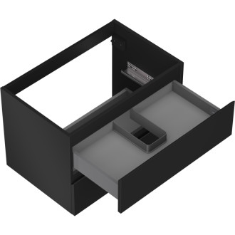 Mexen Orio koupelnová skříňka pod umyvadlo 70 cm, 2 zásuvky, matná černá - 91A10-07047-2-BFF71