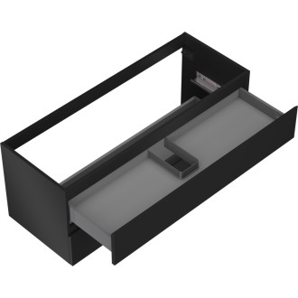 Mexen Orio koupelnová skříňka pod umyvadlo 120 cm, 2 zásuvky, matná černá - 91A10-12047-2-BFF71