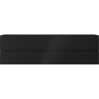 Mexen Orio koupelnová skříňka pod umyvadlo 160 cm, 2 zásuvky, matná černá - 91A10-16047-2-BFF71