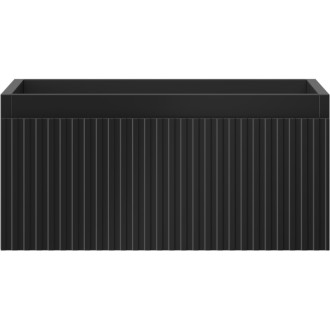 Mexen Rivel koupelnová skříňka pod umyvadlo 50 cm, 1 zásuvka, drážkovaná, matná černá - 91A20-05023-1-BF71