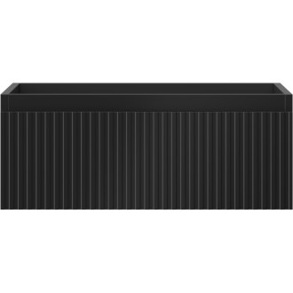 Mexen Rivel koupelnová skříňka pod umyvadlo 60 cm, 1 zásuvka, drážkovaná, matná černá - 91A20-06023-1-BF71