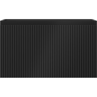 Mexen Rivel koupelnová skříňka pod umyvadlo 80 cm, 1 zásuvka, drážkovaná, matná černá - 91A20-08047-1-BF71