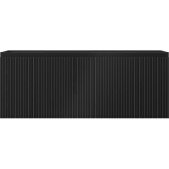 Mexen Rivel koupelnová skříňka pod umyvadlo 120 cm, 1 zásuvka, drážkovaná, matná černá - 91A20-12047-1-BF71