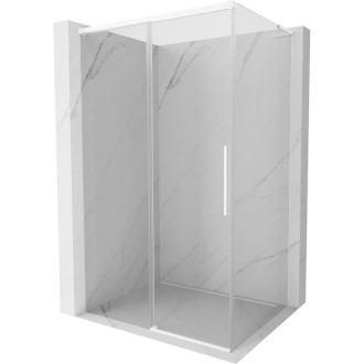 Mexen Rox L posuvný sprchovací kút 100 x 110 cm, priehľadný, biely - 8C2L-100-110-20-00
