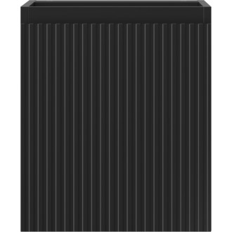 Mexen Rivel koupelnová skříňka pod umyvadlo 40 cm, 1 dvířka, drážkovaná, matná černá - 91A21-04047-1-BF71