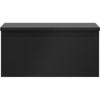 Mexen Orio koupelnová skříňka pod umyvadlo 50 cm s pracovní deskou, 1 zásuvka, matná černá - 91A10-05023-1-BFC71