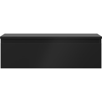 Mexen Orio koupelnová skříňka pod umyvadlo 80 cm s pracovní deskou, 1 zásuvka, matná černá - 91A10-08023-1-BFC71