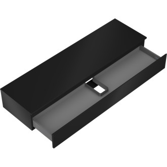 Mexen Orio koupelnová skříňka pod umyvadlo 160 cm s pracovní deskou, 1 zásuvka, matná černá - 91A10-16023-1-BFC71