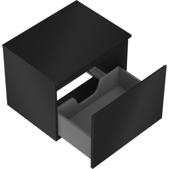 Mexen Orio koupelnová skříňka pod umyvadlo 60 cm s pracovní deskou, 1 zásuvka, matná černá - 91A10-06047-1-BFC71