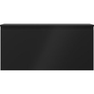 Mexen Orio koupelnová skříňka pod umyvadlo 100 cm s pracovní deskou, 1 zásuvka, matná černá - 91A10-10047-1-BFC71