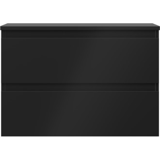Mexen Orio koupelnová skříňka pod umyvadlo 70 cm s pracovní deskou, 2 zásuvky, matná černá - 91A10-07047-2-BFFC71