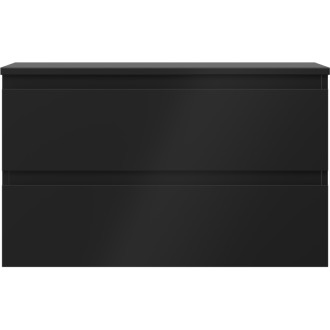 Mexen Orio koupelnová skříňka pod umyvadlo 80 cm s pracovní deskou, 2 zásuvky, matná černá - 91A10-08047-2-BFFC71