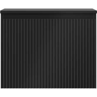 Mexen Rivel koupelnová skříňka pod umyvadlo 60 cm s deskou, 1 zásuvka, drážkovaná, matná černá - 91A20-06047-1-BFC71