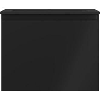 Koupelnová skříňka Mexen Orio 60 cm s umyvadlem Otis, 1 zásuvka, matná černá - 91A10-06047-1-BF71-W18M71