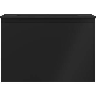 Koupelnová skříňka Mexen Orio 70 cm s umyvadlem Otis, 1 zásuvka, matná černá - 91A10-07047-1-BF71-W18M71