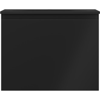 Koupelnová skříňka Mexen Orio 60 cm s umyvadlem Vela, 1 zásuvka, matná černá - 91A10-06047-1-BF71-W23M71