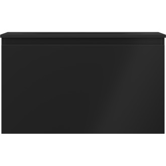 Koupelnová skříňka Mexen Orio 80 cm s umyvadlem Vela, 1 zásuvka, matná černá - 91A10-08047-1-BF71-W23M71