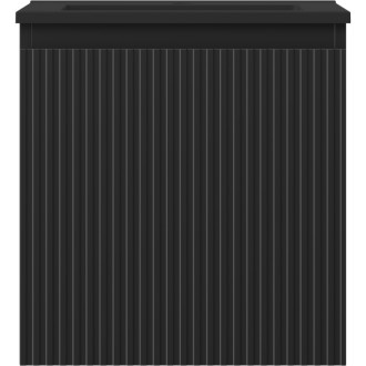 Koupelnová skříňka Mexen Rivel 45 cm s umyvadlem Otis, 1 zásuvka, drážkovaná, matná černá - 91A20-04547-1-BF71-W18M71