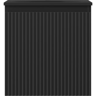 Koupelnová skříňka Mexen Rivel 45 cm s umyvadlem Vela, 1 zásuvka, drážkovaná, matná černá - 91A20-04547-1-BF71-W23M71