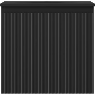 Koupelnová skříňka Mexen Rivel 50 cm s umyvadlem Vela, 1 zásuvka, drážkovaná, matná černá - 91A20-05047-1-BF71-W23M71