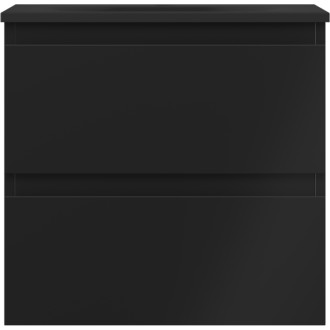 Koupelnová skříňka Mexen Orio 50 cm s umyvadlem Vela, 2 zásuvky, matná černá - 91A10-05047-2-BFF71-W23M71