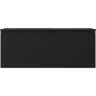 Koupelnová skříňka Mexen Orio 120 cm s umyvadlem Otis vlevo, 1S, 1D, matná černá - 91A13-12047-3-BBFF71-W18L71