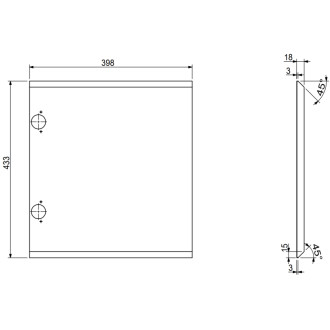 Koupelnová skříňka Mexen Orio 120 cm s umyvadlem Otis vlevo, 1S, 1D, matná černá - 91A13-12047-3-BBFF71-W18L71