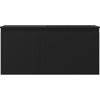 Koupelnová skříňka Mexen Orio 100 cm s umyvadlem Otis pravá, 1S, 1D, matná černá - 91A13-10047-3-BBFF71-W18P71