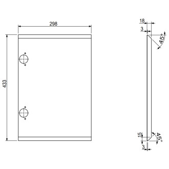 Koupelnová skříňka Mexen Orio 100 cm s umyvadlem Vela pravá, 1S, 1D, matná černá - 91A13-10047-3-BBFF71-W23P71