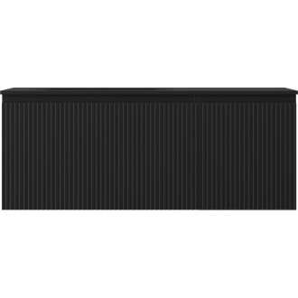 Mexen Rivel koupelnová skříňka 120 cm s umyvadlem Vela levým, 1S, 1D, drážkovaná, matná černá - 91A23-12047-3-BBFF71-W23L71