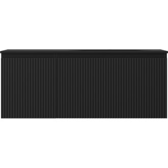 Mexen Rivel koupelnová skříňka 120 cm s umyvadlem Vela pravá, 1S, 1D, drážkovaná, matná černá - 91A23-12047-3-BBFF71-W23P71