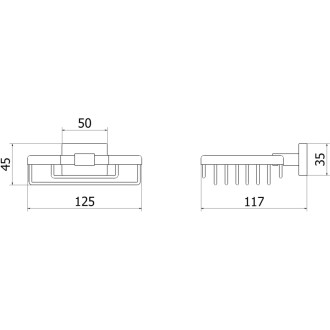 Mýdelní miska Mexen Arno, kartáčované zlato - 7020751-55