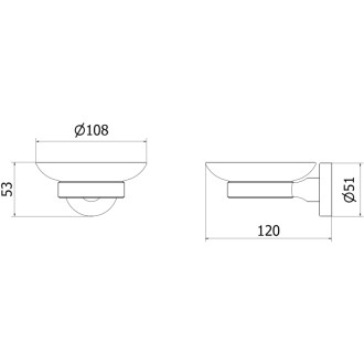 Mýdelní miska Mexen Remo, kartáčovaný nikl - 7050739-97