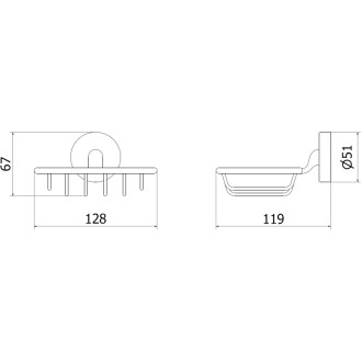 Mýdelník Mexen Remo, kartáčované zlato - 7050751-55